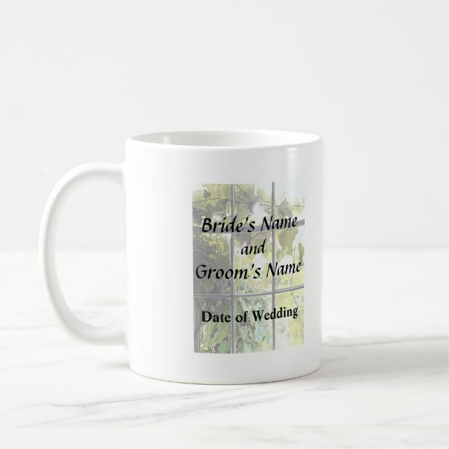 Grapevines Seen Through Window Coffee Mug (Left)