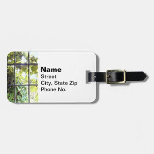 Grapevines Seen Through Window Luggage Tag