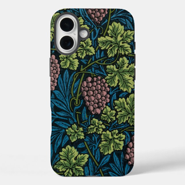  Grapevines with clusters of pink grapes  Case-Mate iPhone Case (Back)