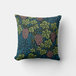 Grapevines with clusters of pink grapes Cushion