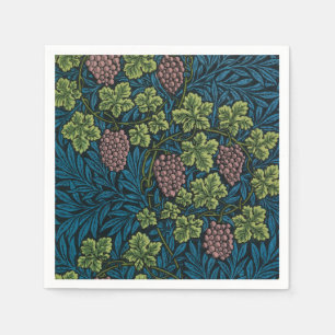  Grapevines with clusters of pink grapes  Napkin