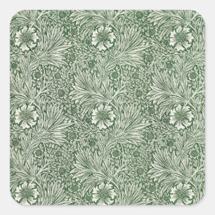 Grapevines with clusters of pink grapes Square Sticker