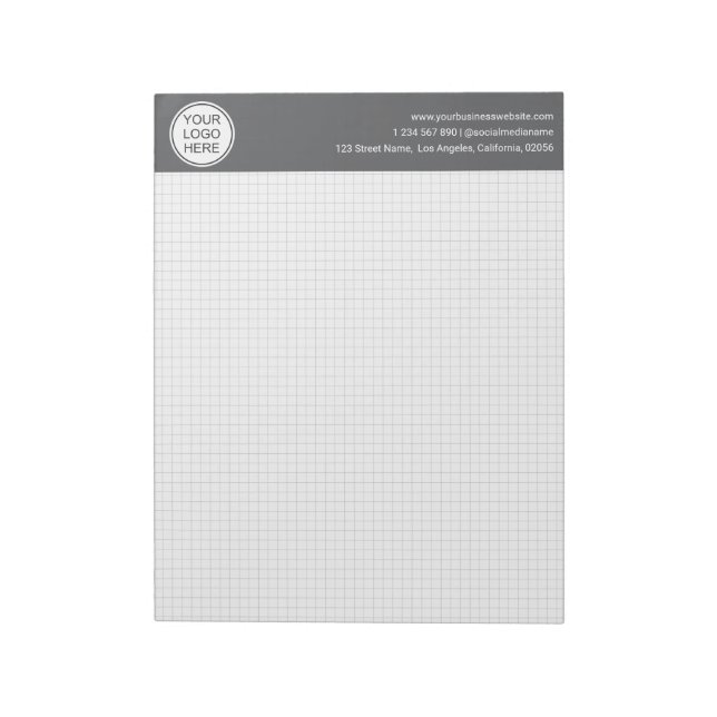 Graph Grid 5 squares an inch  Notepad (Rotated)