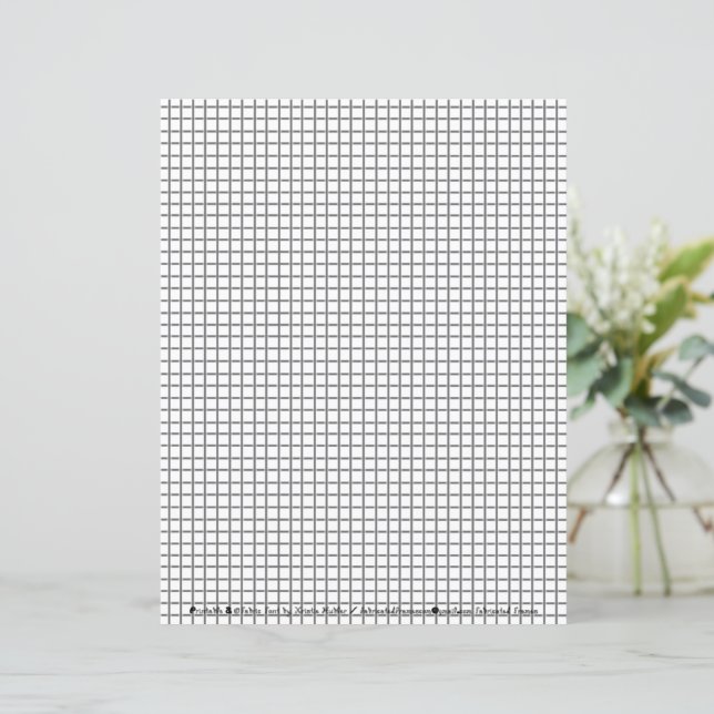 Graph Line Grid Paper Sheet For Math or Drawing (Standing Front)