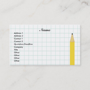 Graph Paper Business Card