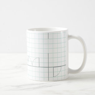 Graph Paper Design Coffee Mug