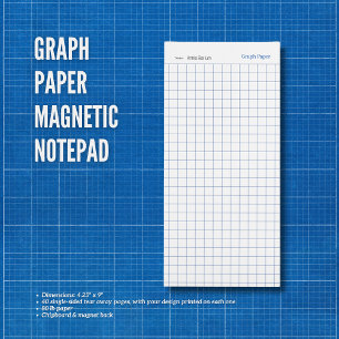 Graph Paper Magnetic Notepad