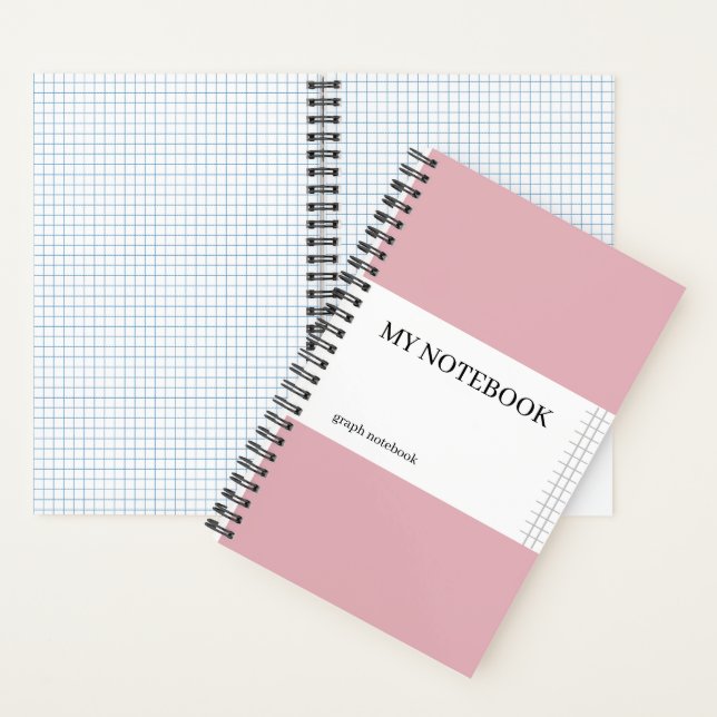 Graph Paper Notebook - Coral (Inside)