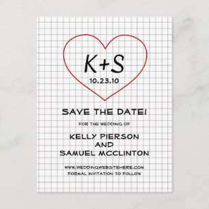Graph Paper Save the Date