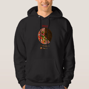 Graph Pizza Not pizza Pizza pie chart Hoodie