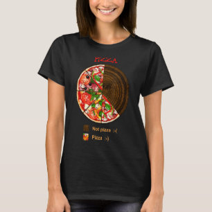 Graph Pizza Not pizza Pizza pie chart T-Shirt