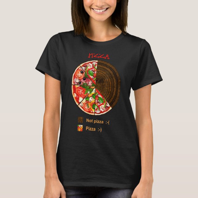 Graph   Pizza Not pizza Pizza    pie chart  T-Shirt (Front)