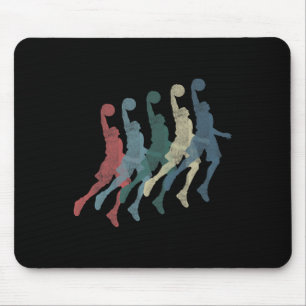 Graphic 365 Basketball Sport Vintage Retro Gift -  Mouse Mat