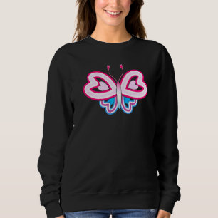 Graphic 365 Butterfly Heart Cute Girl Ideas Sweatshirt