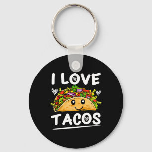 Graphic 365 I Love Tacos Tee Cinco De Mayo Taco Key Ring