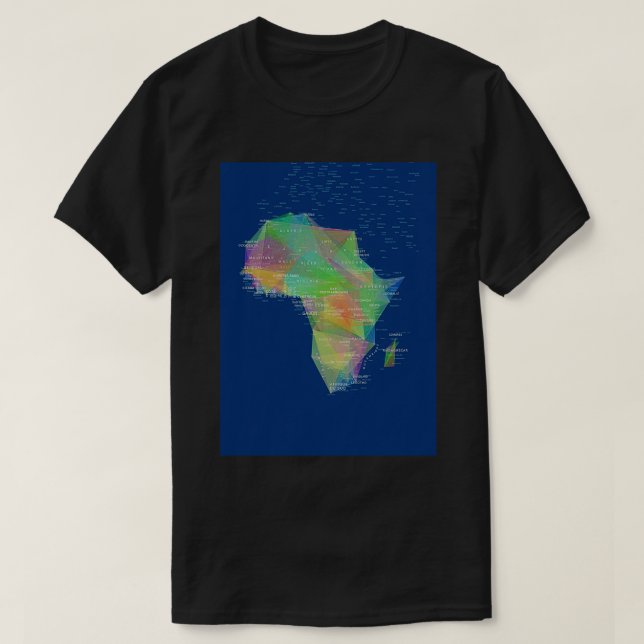 graphic africa map Long T-Shirt (Design Front)