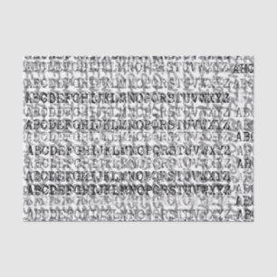 Graphic Alphabet Soup Tissue Paper