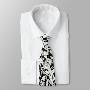 Graphic apples tie