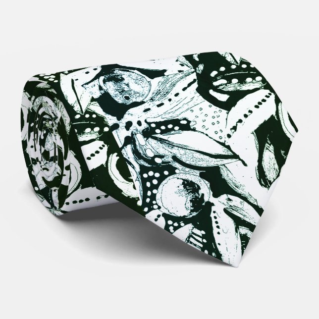 Graphic apples tie (Rolled)
