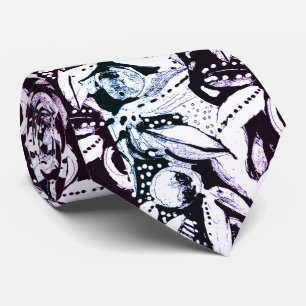Graphic apples tie
