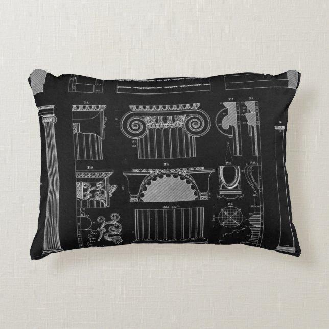 Graphic Architecture IV Decorative Cushion (Front)
