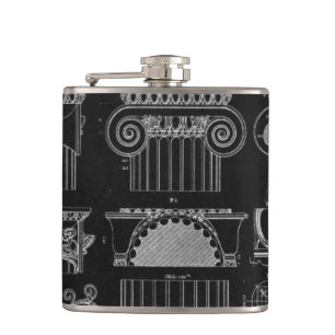 Graphic Architecture IV Hip Flask