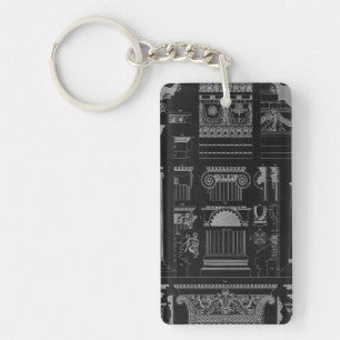 Graphic Architecture IV Key Ring