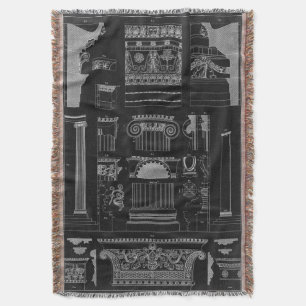 Graphic Architecture IV Throw Blanket