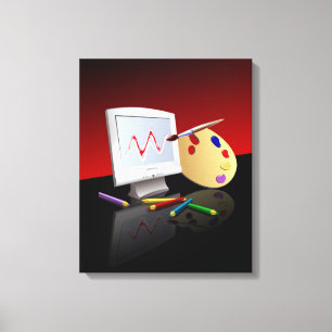 Graphic Art digital illustration Canvas Print