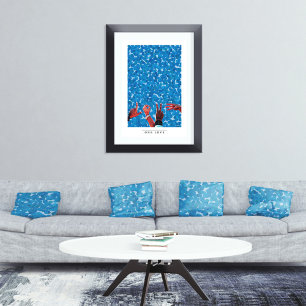 Graphic Art Love Hands Mixed Media Poster