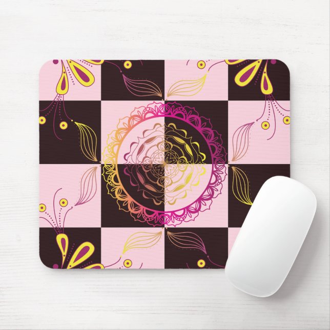 Graphic Art, Mystic Chequerboard Mouse Mat (With Mouse)