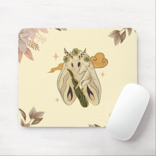 Graphic Art, Mystical Moth Mouse Mat