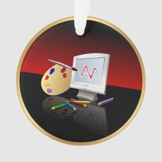 Graphic Art Ornament (Front)