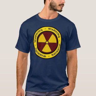 Graphic Art Radiation Warning T-Shirt