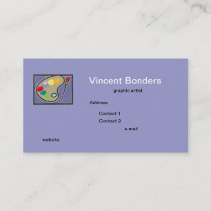 Graphic artist business card