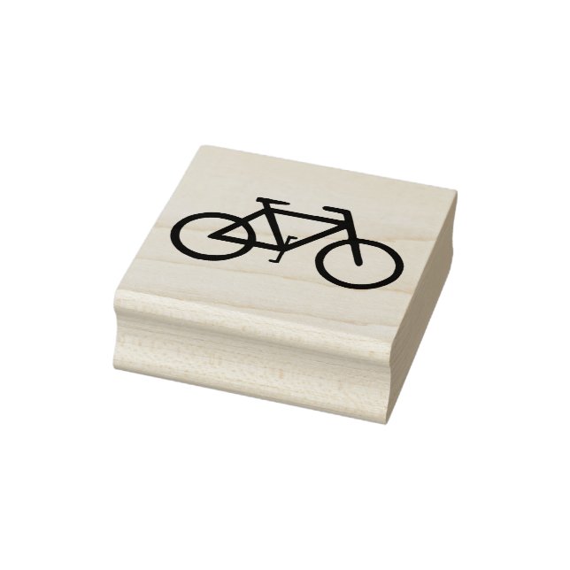 Graphic Bicycle 2 inch Rubber Stamp (Stamp)
