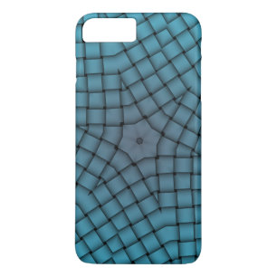 Graphic Blue Star Weave Pattern iPhone 8 Plus/7 Plus Case