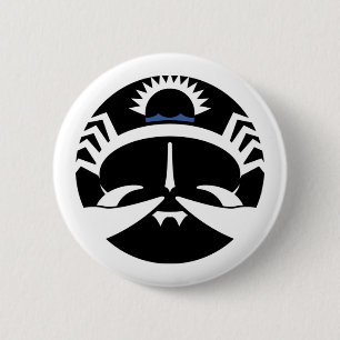 Graphic Cancer Crab 6 Cm Round Badge