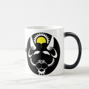 Graphic Capricorn Goat in black and white Magic Mug
