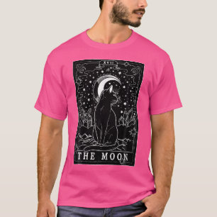 Graphic Cat Lovers Moon Tarot Card Cat Tarot Card T-Shirt