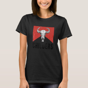 Graphic Childers Bull Skull Leopard Cow Skulls T-Shirt