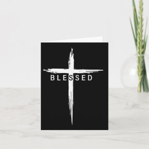 Graphic Christian Cross Jesus Christ Men Women Ble Card