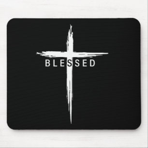 Graphic Christian Cross Jesus Christ Men Women Ble Mouse Mat