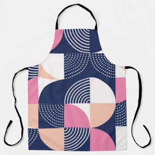 Graphic Circles Vintage Seamless Pattern Apron