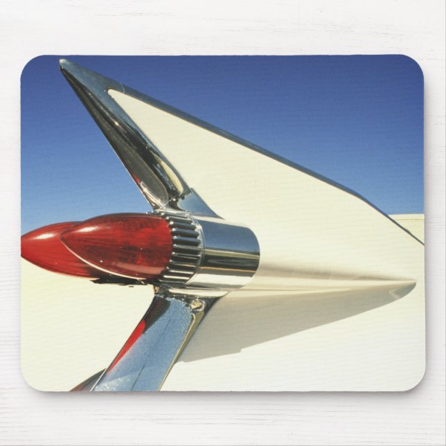 Graphic: Close-up of fin and taillight on Mouse Mat (Front)