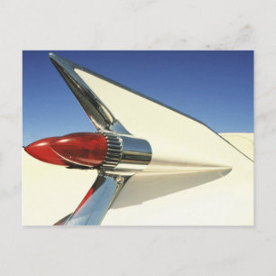 Graphic: Close-up of fin and taillight on Postcard