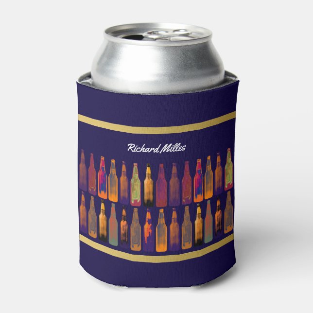 graphic colour beer-bottles can cooler (Can Front)
