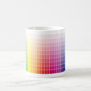 Graphic Colour Colour Table Spectrum Palette Ombre Coffee Mug