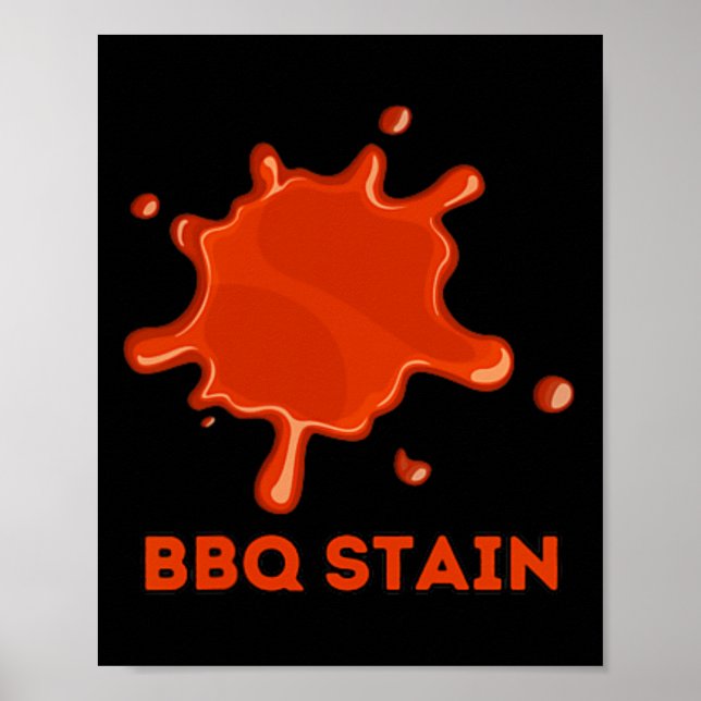 Graphic Colourful Bbq Stain Art 1  Poster (Front)