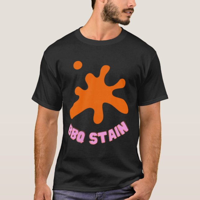 Graphic Colourful Bbq Stain Art  T-Shirt (Front)